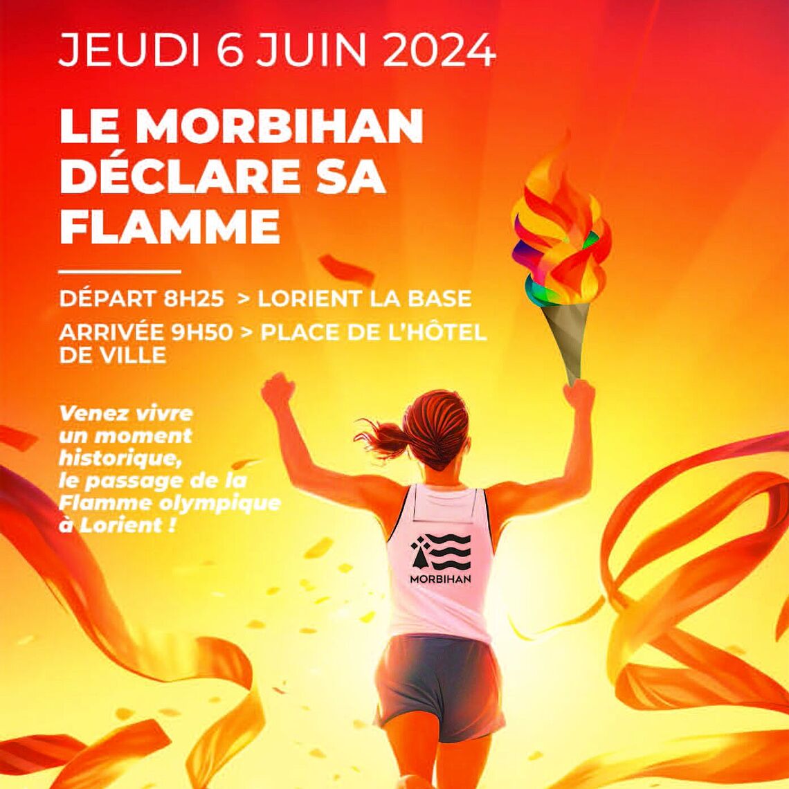 Relais de la Flamme olympique à Lorient