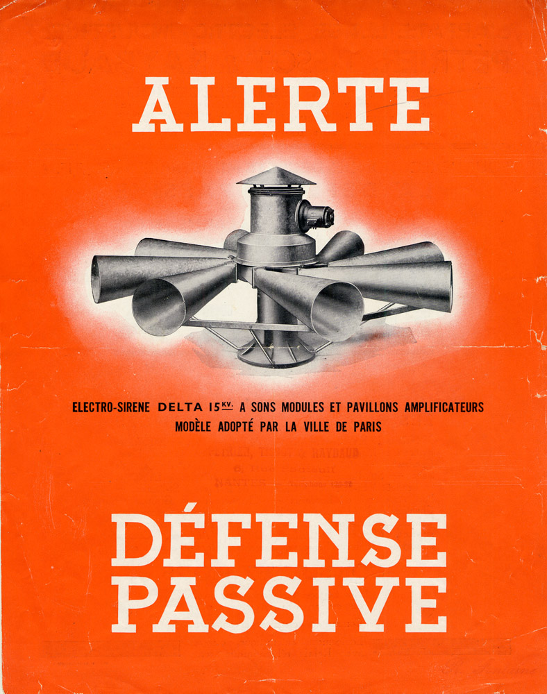 Affiche de la défense passive - Archives de Lorient