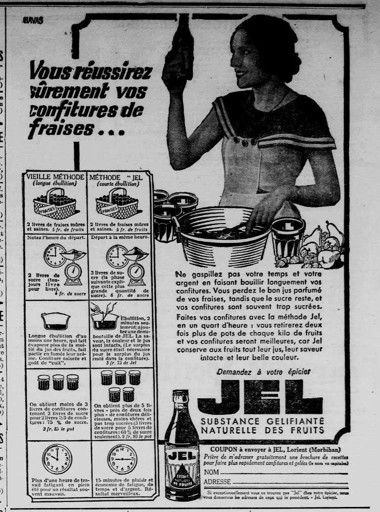 JEL, publicité 1934