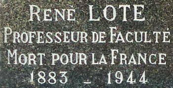 Tombe de René Lote à Queven - image DR